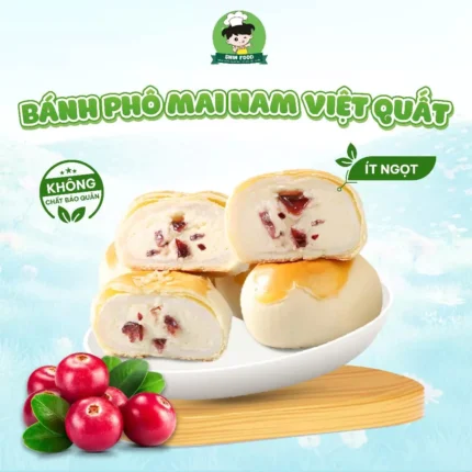 Bánh Phô Mai Mochi Nam Việt Quất Ít Đường Mềm Dẻo Ít Calo Shin Food Ăn Ngon Giảm Cân Healthy