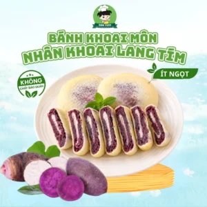 Bánh Khoai Lang Tím, Khoai Môn Mềm Mịn Ít Đường Ít Calo Shin Food, Lớp Vỏ Bột Mì Mỏng Xốp Thơm Ngon