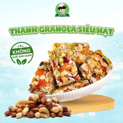 Granola Siêu Hạt Dinh Dưỡng Không Đường Shin Food, Bánh Ngũ Cốc Ăn Kiêng Giảm Cân Healthy