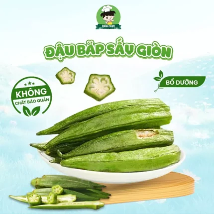 Đậu Bắp Sấy Giòn Organic Nguyên Vị ShinFood Thơm Ngon Tốt Cho Sức Khỏe, Hoa Quả Đà Lạt Sấy Giòn Giảm Cân, Đẹp Da Healthy