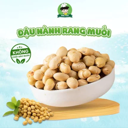 Hạt Đậu Nành Rang Muối Sấy Giòn Ăn Liền Shin Food Cỡ Lớn Tốt Cho Sức Khỏe, Hạt Đâu Tương Sấy Giòn Dinh Dưỡng Thơm Ngon